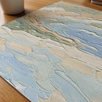 Coastal Abstract Poster – närbild på papper