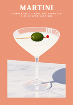 Martini Drink – affisch med snyggt motiv, köp enkelt hos Bozetto i flera storlekar