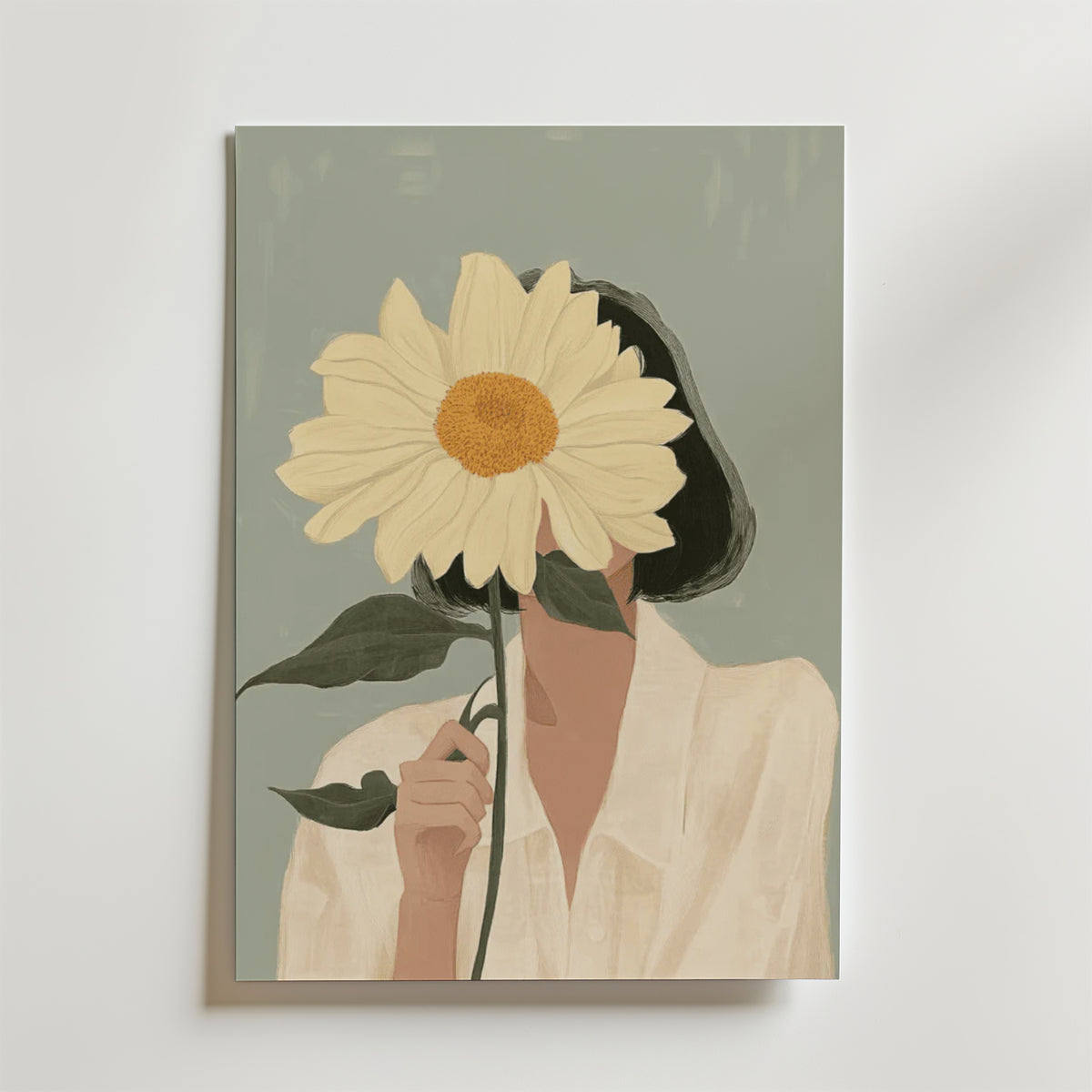 Hidden Sunflower – stilfullt konsttryck från Bozetto, tryckt på matt finpapper i hög tryckkvalitet