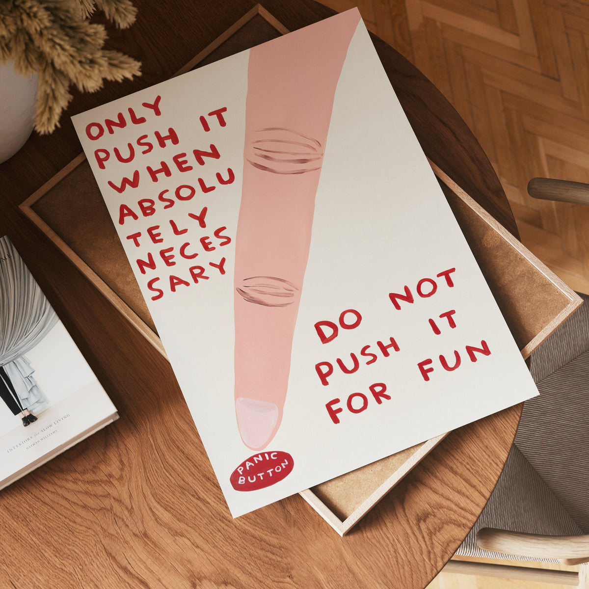 Do Not Push – affisch med snyggt motiv, köp enkelt hos Bozetto i flera storlekar