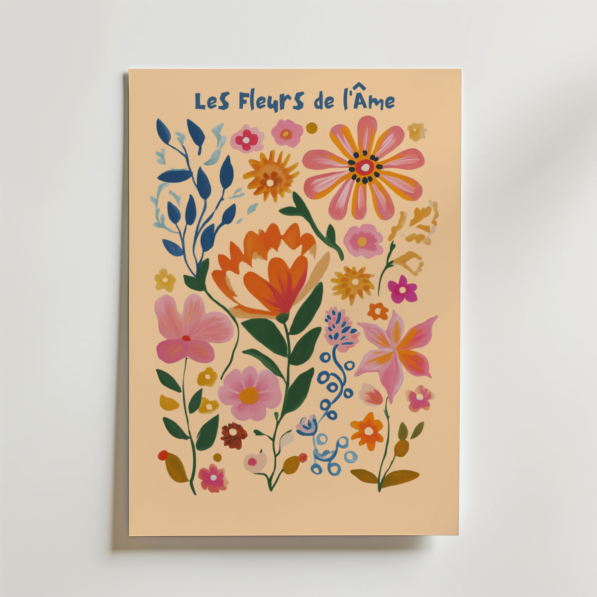 Les Fleurs De Ráme No.2 – stilfullt konsttryck från Bozetto, tryckt på matt finpapper