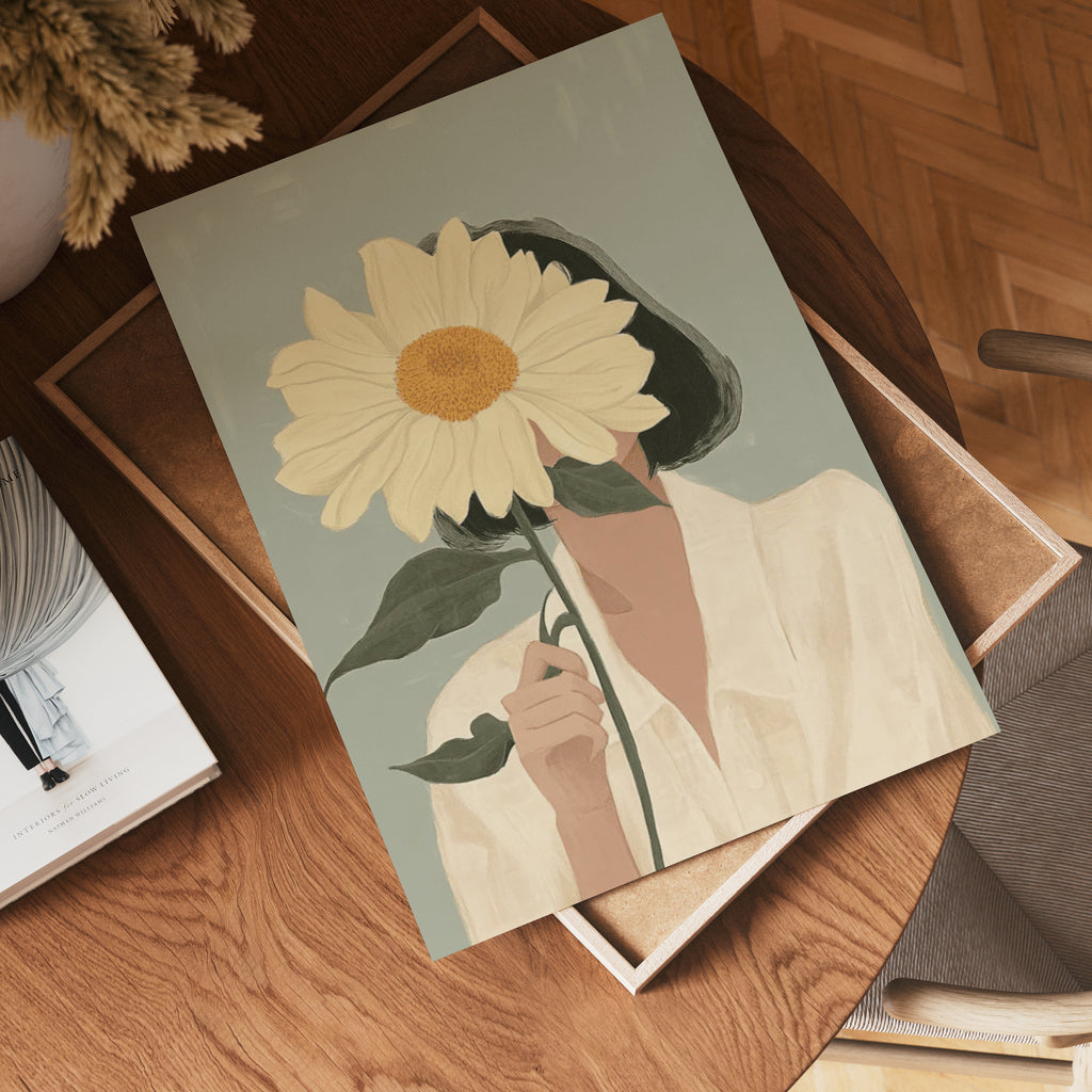 Hidden Sunflower – affisch med snyggt motiv, köp enkelt hos Bozetto i flera storlekar