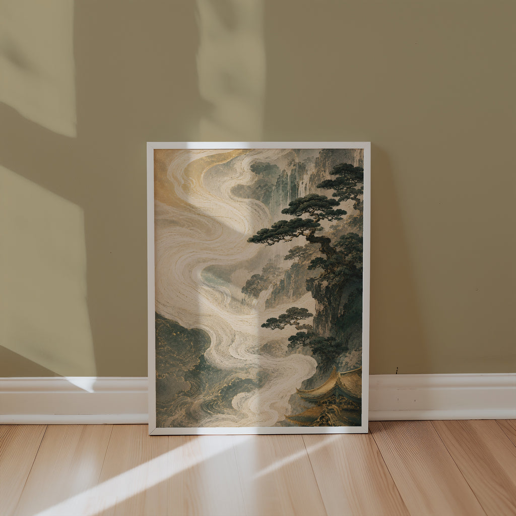 Mountain Mist poster i stilrent hem med modern inredning – köp enkelt hos Bozetto