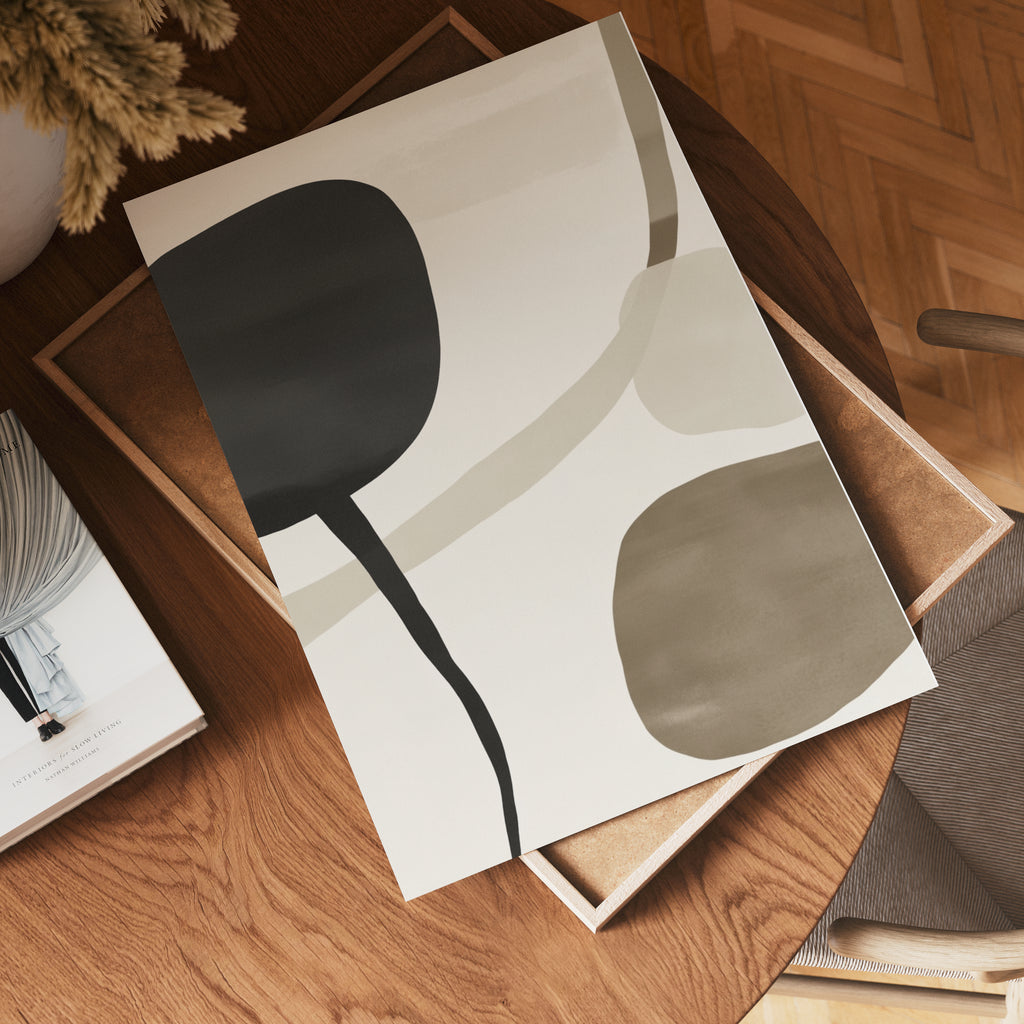 Abstract Serenity poster visad rakt fram – Bozetto affisch i hög tryckkvalitet i hög tryckkvalitet