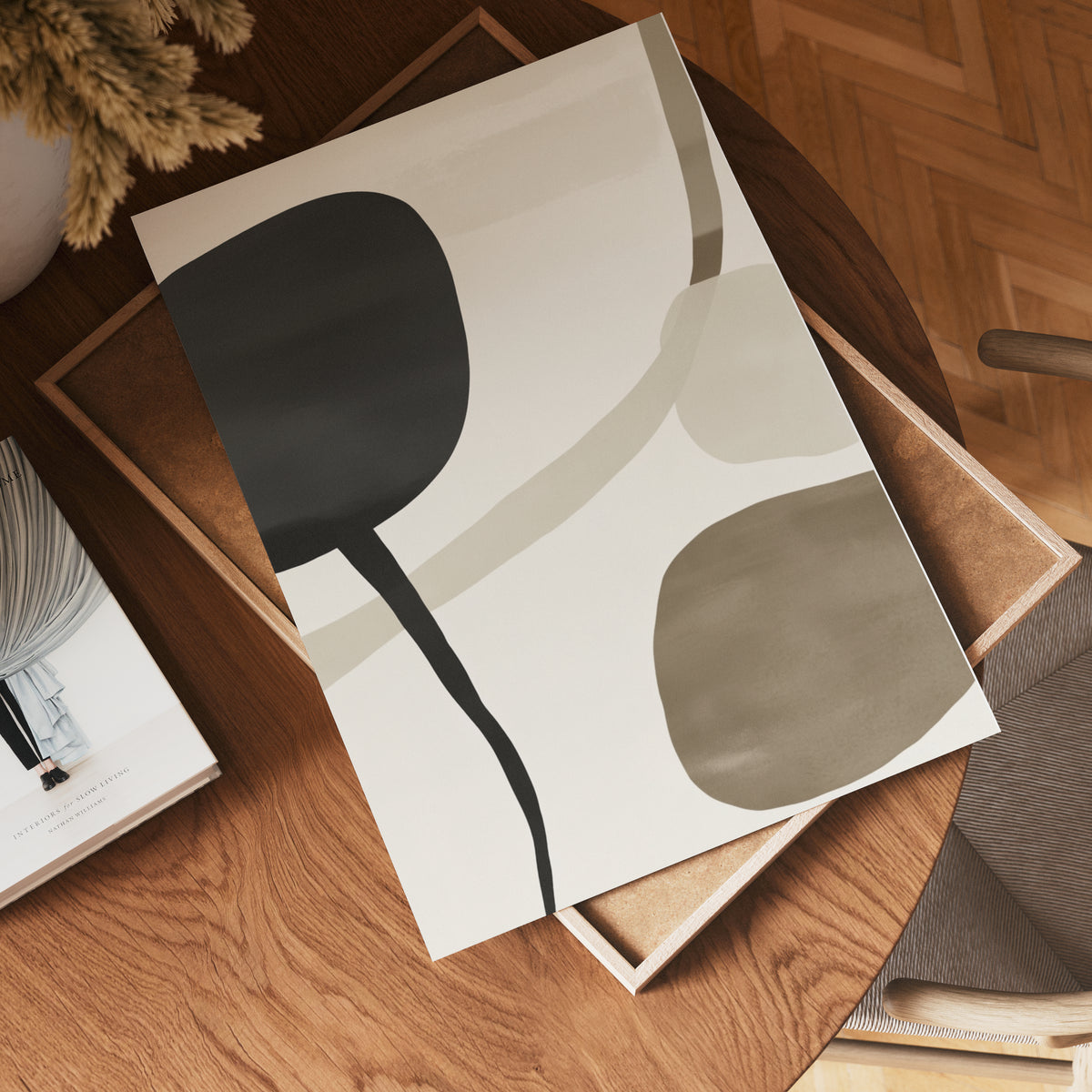 Abstract Serenity poster visad rakt fram – Bozetto affisch i hög tryckkvalitet i hög tryckkvalitet