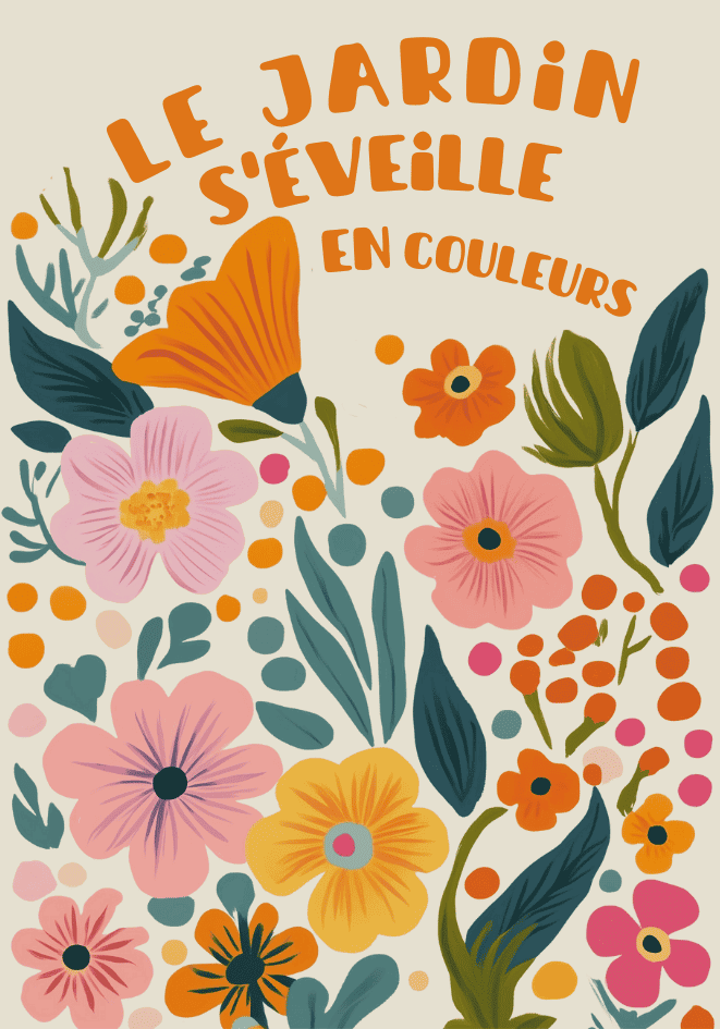 Floral garden – Bozetto poster i hög kvalitet, perfekt för varje rum i hemmet i hög tryckkvalitet