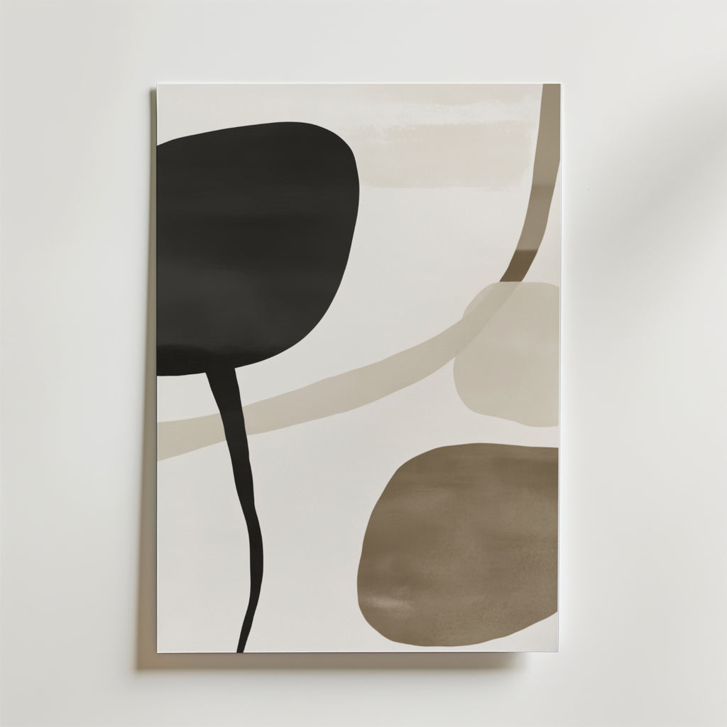 Abstract Serenity – stilfullt konsttryck från Bozetto, tryckt på matt finpapper i hög tryckkvalitet