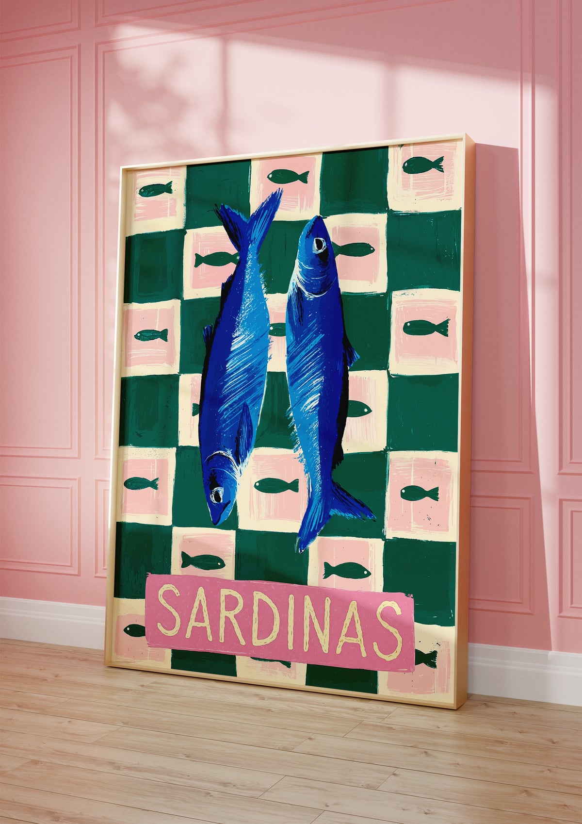 Sardinas Fish poster visad rakt fram – Bozetto affisch i hög tryckkvalitet i hög tryckkvalitet