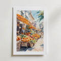 Mediterranean Market – stilfullt konsttryck från Bozetto, tryckt på matt finpapper