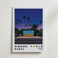 Mockup av Hiroshi Nagai HMV Record affisch på vägg – köp enkelt hos Bozetto i hög kvalitet