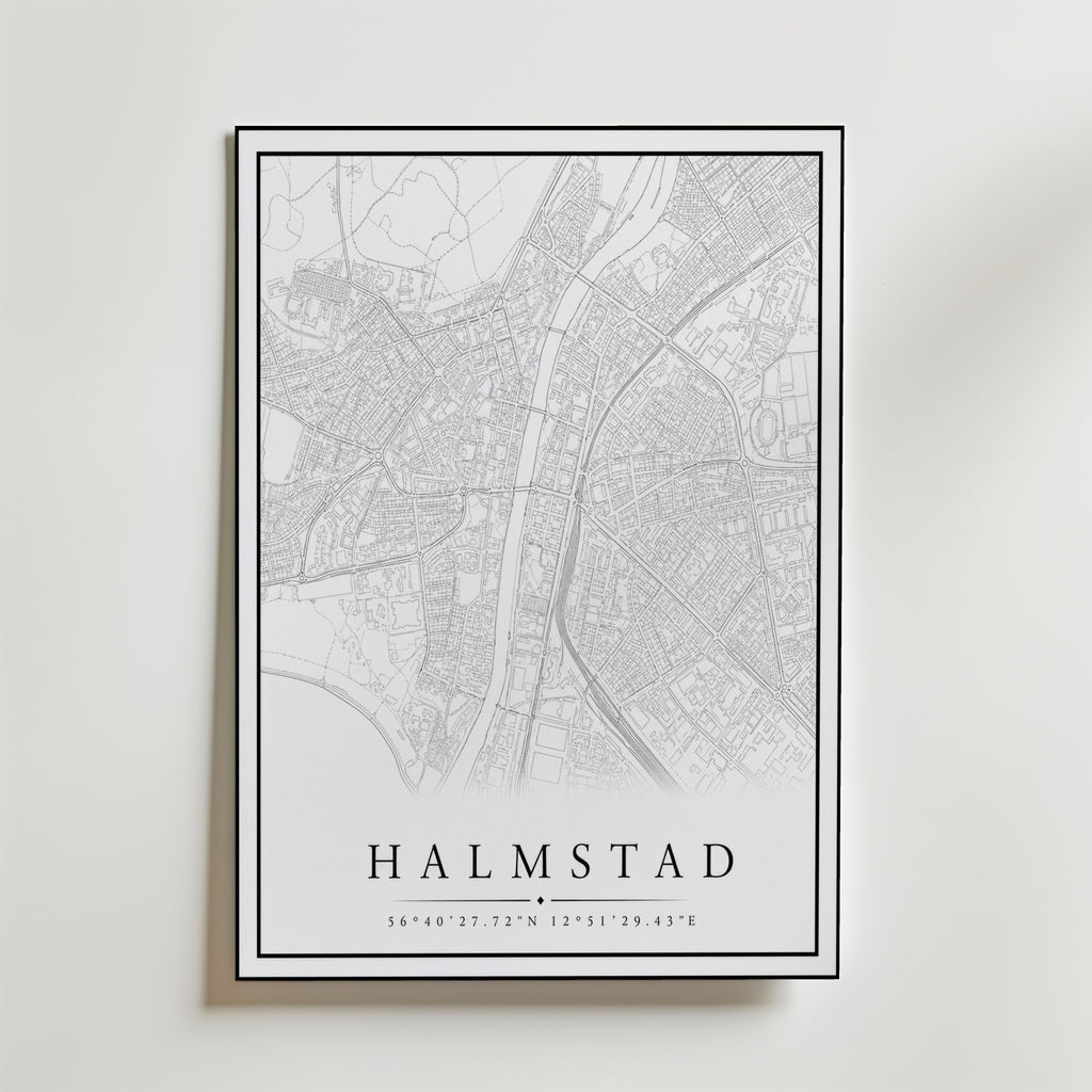 Storleksguide för Halmstad Karta – välj din favoritstorlek och beställ hos Bozetto
