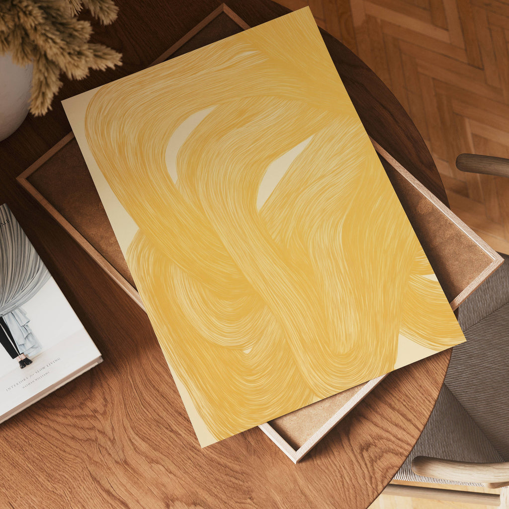 Golden Flow No.2 poster visad rakt fram – Bozetto affisch i hög tryckkvalitet i hög tryckkvalitet