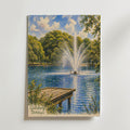 Slottsskogen Göteborg affisch inramad i neutral ram – konsttryck från Bozetto – nr 1