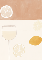 Sunny Sip Drink – affisch med snyggt motiv, köp enkelt hos Bozetto i flera storlekar