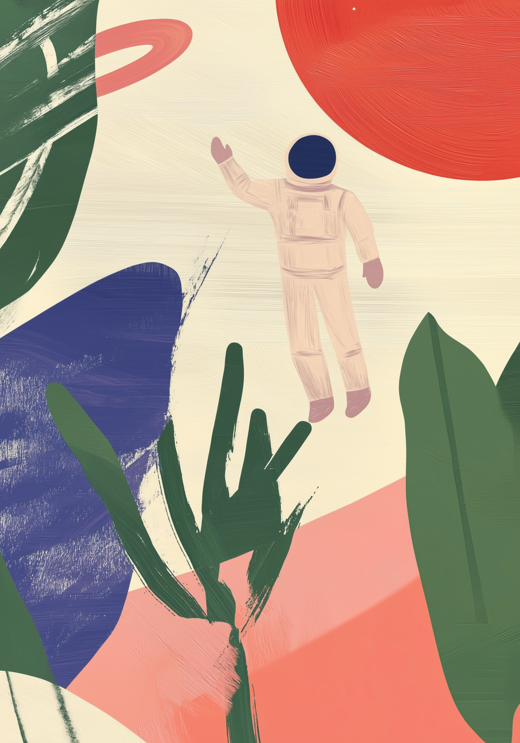 The Astronaut’s Eden – köp enkelt hos Bozetto konsttryck i hög kvalitet i hög kvalitet