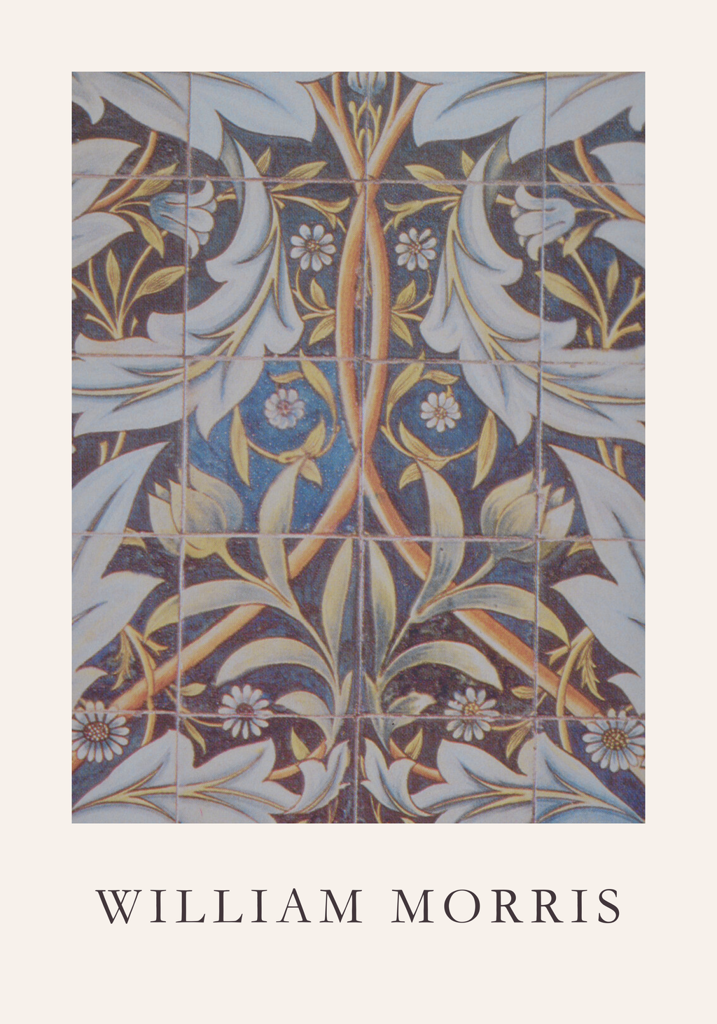William Morris Ceramic Tiles poster visad rakt fram – Bozetto affisch i hög tryckkvalitet