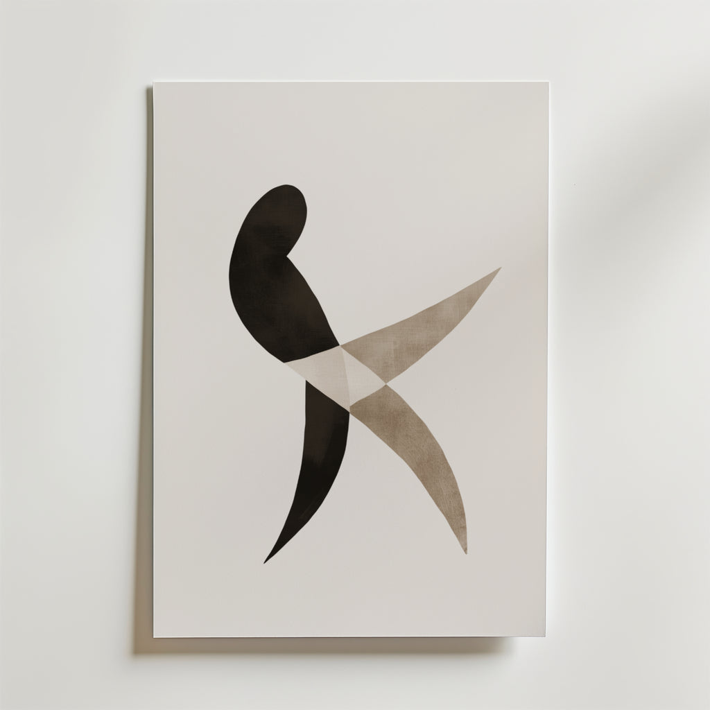 Abstract Motion – stilfullt konsttryck från Bozetto, tryckt på matt finpapper i hög tryckkvalitet