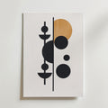 Abstract Planet Forms – stilfullt konsttryck från Bozetto, tryckt på matt finpapper