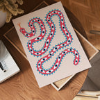 Playful Snake Art – affisch med snyggt motiv, köp enkelt hos Bozetto i flera storlekar