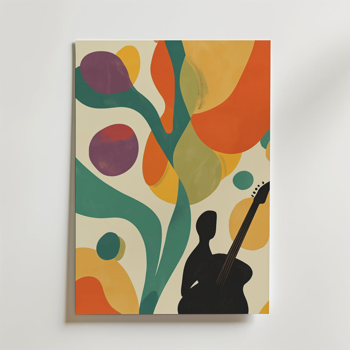 Guitar Tree Dreams – stilfullt konsttryck från Bozetto, tryckt på matt finpapper