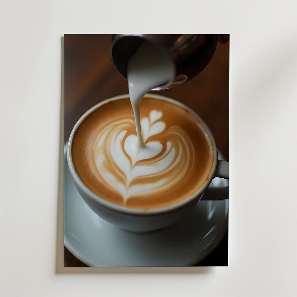 Elegant Barista Coffee – stilfullt konsttryck från Bozetto, tryckt på matt finpapper