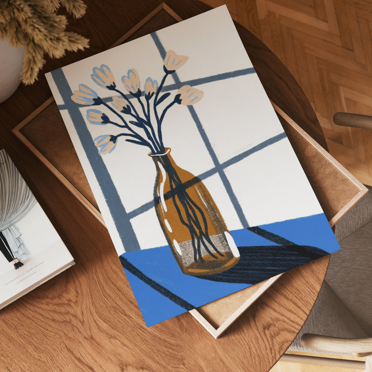 Tulip In Vase – affisch med snyggt motiv, köp enkelt hos Bozetto i flera storlekar