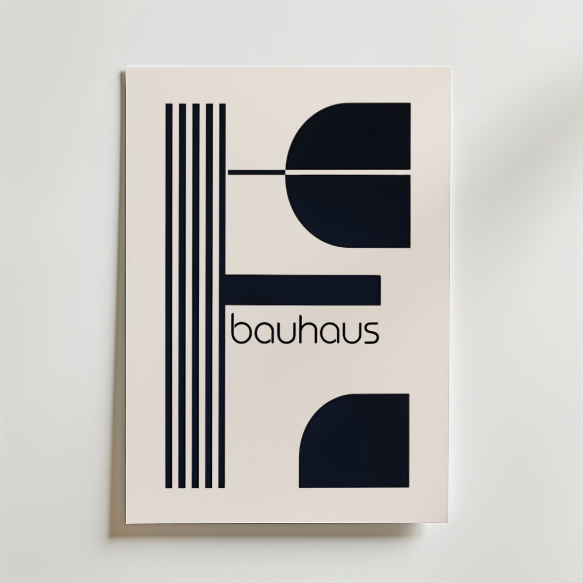 Bauhaus Geometry No.2 – stilfullt konsttryck från Bozetto, tryckt på matt finpapper