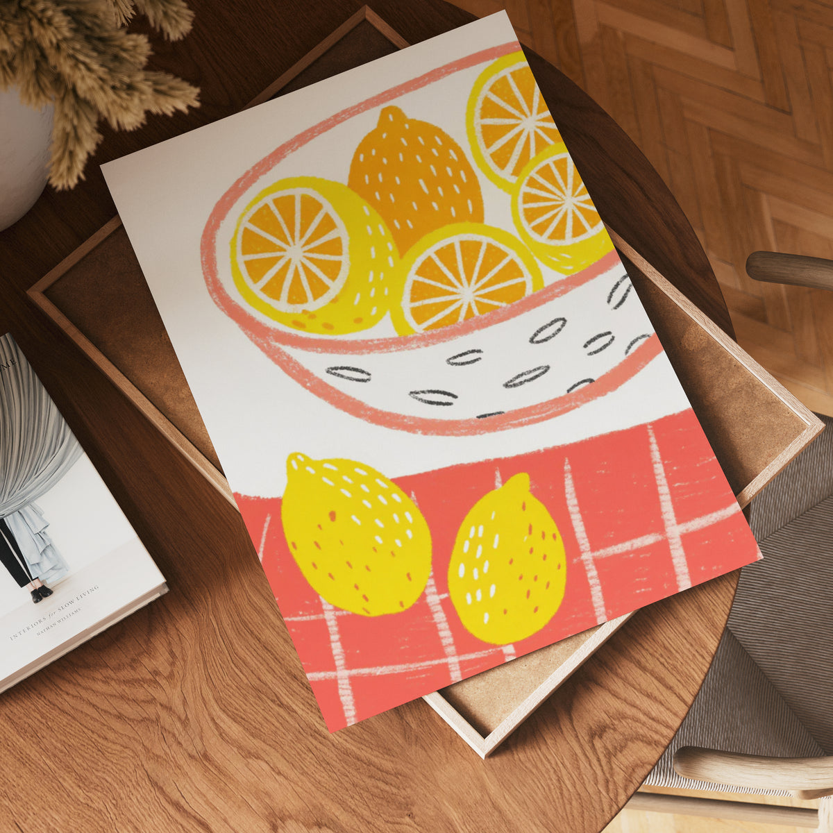 Lemon Picnic poster visad rakt fram – Bozetto affisch i hög tryckkvalitet i hög tryckkvalitet