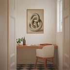 Looped Clay poster i stilrent hem med modern inredning – köp enkelt hos Bozetto i hög kvalitet