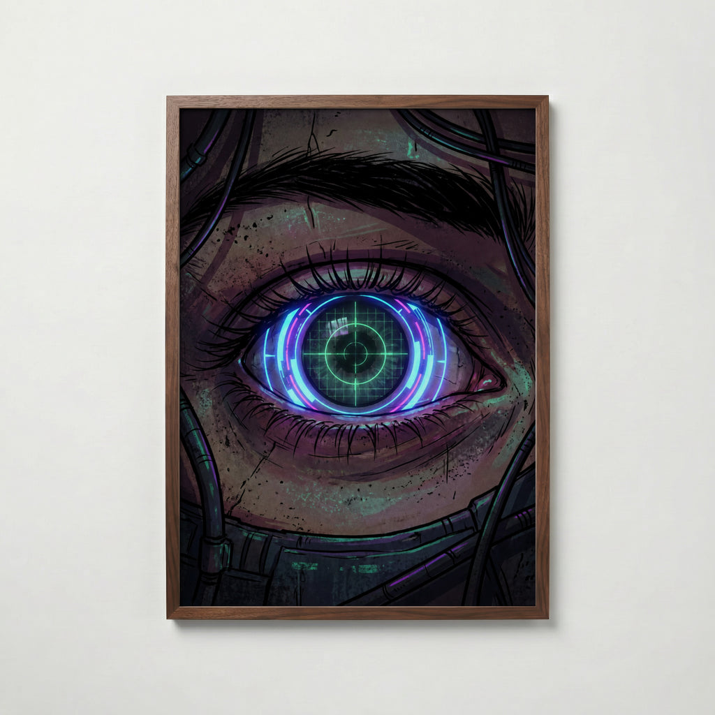 Cyber Iris Poster – valnötsram