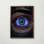 Cyber Iris Poster – valnötsram