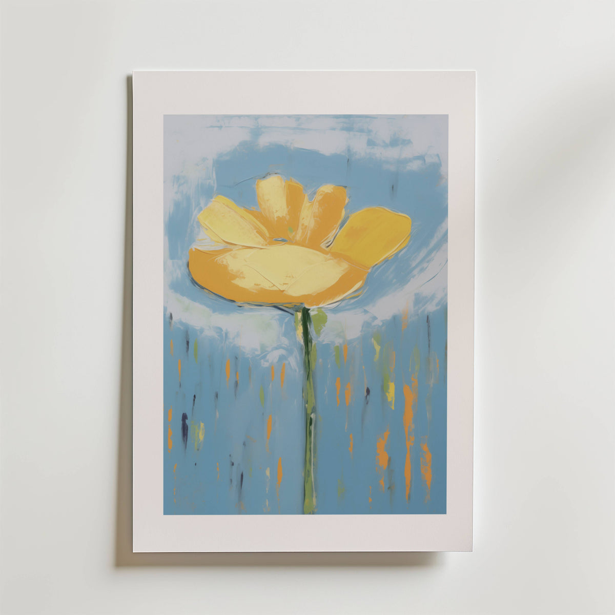 Golden Bloom – stilfullt konsttryck från Bozetto, tryckt på matt finpapper i hög tryckkvalitet
