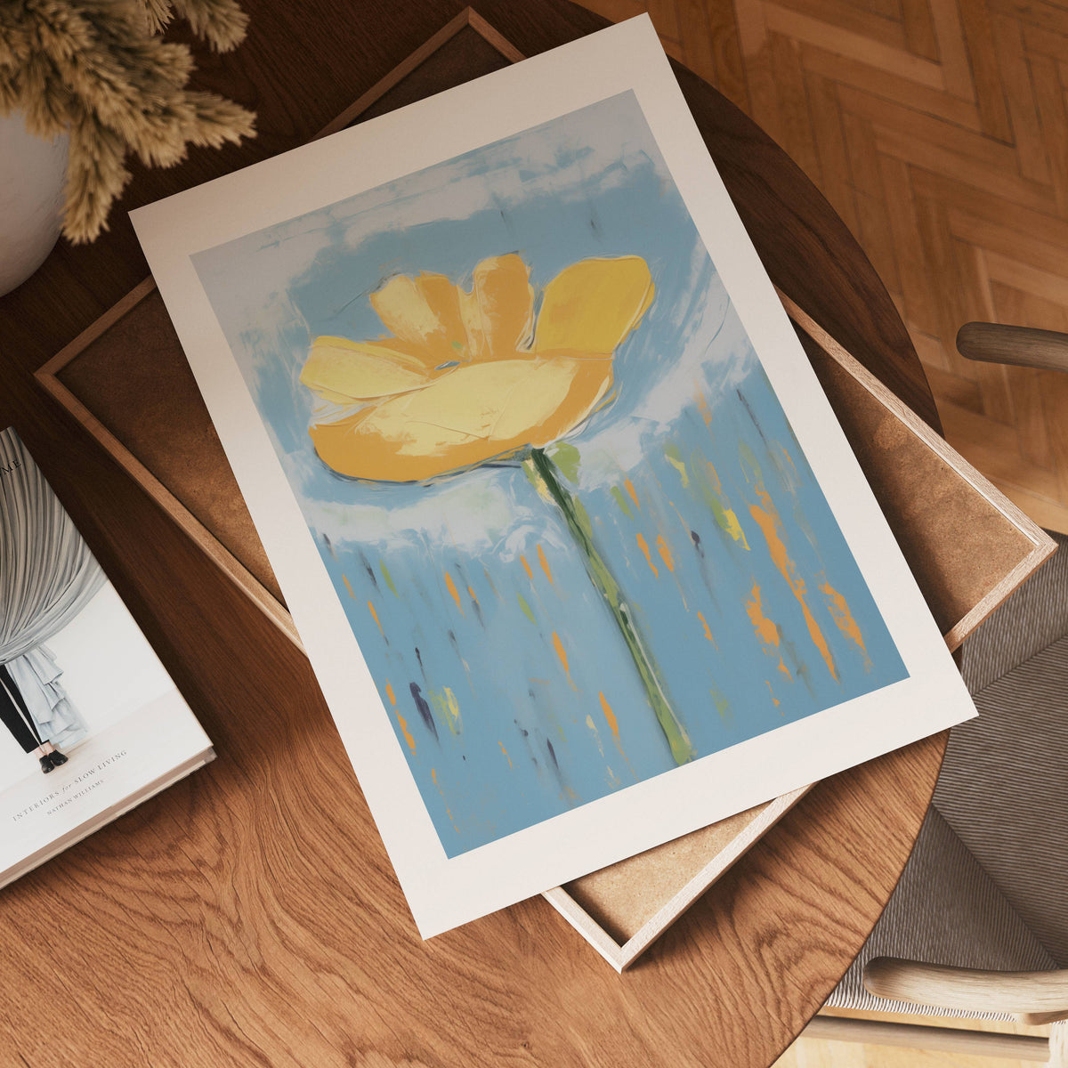 Golden Bloom poster visad rakt fram – Bozetto affisch i hög tryckkvalitet i hög tryckkvalitet