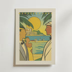 Vintage Mediterraneo – stilfullt konsttryck från Bozetto, tryckt på matt finpapper