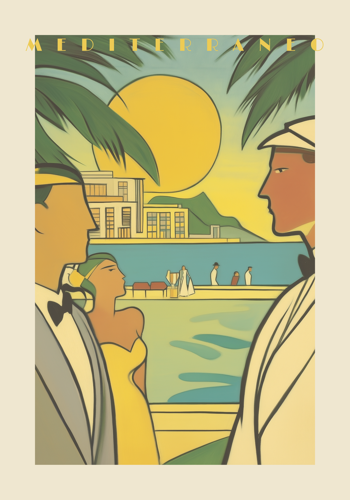 Vintage Mediterraneo – affisch med snyggt motiv, köp enkelt hos Bozetto i flera storlekar