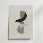 Modern Shapes Rhythm – stilfullt konsttryck från Bozetto, tryckt på matt finpapper