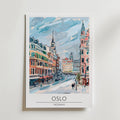 Oslo Historic Avenue – stilfullt konsttryck från Bozetto, tryckt på matt finpapper