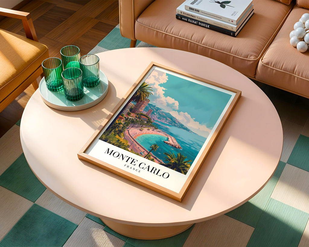 Mockup för The Monte Carlo – se hur affischen ser ut inramad på din vägg, Bozetto