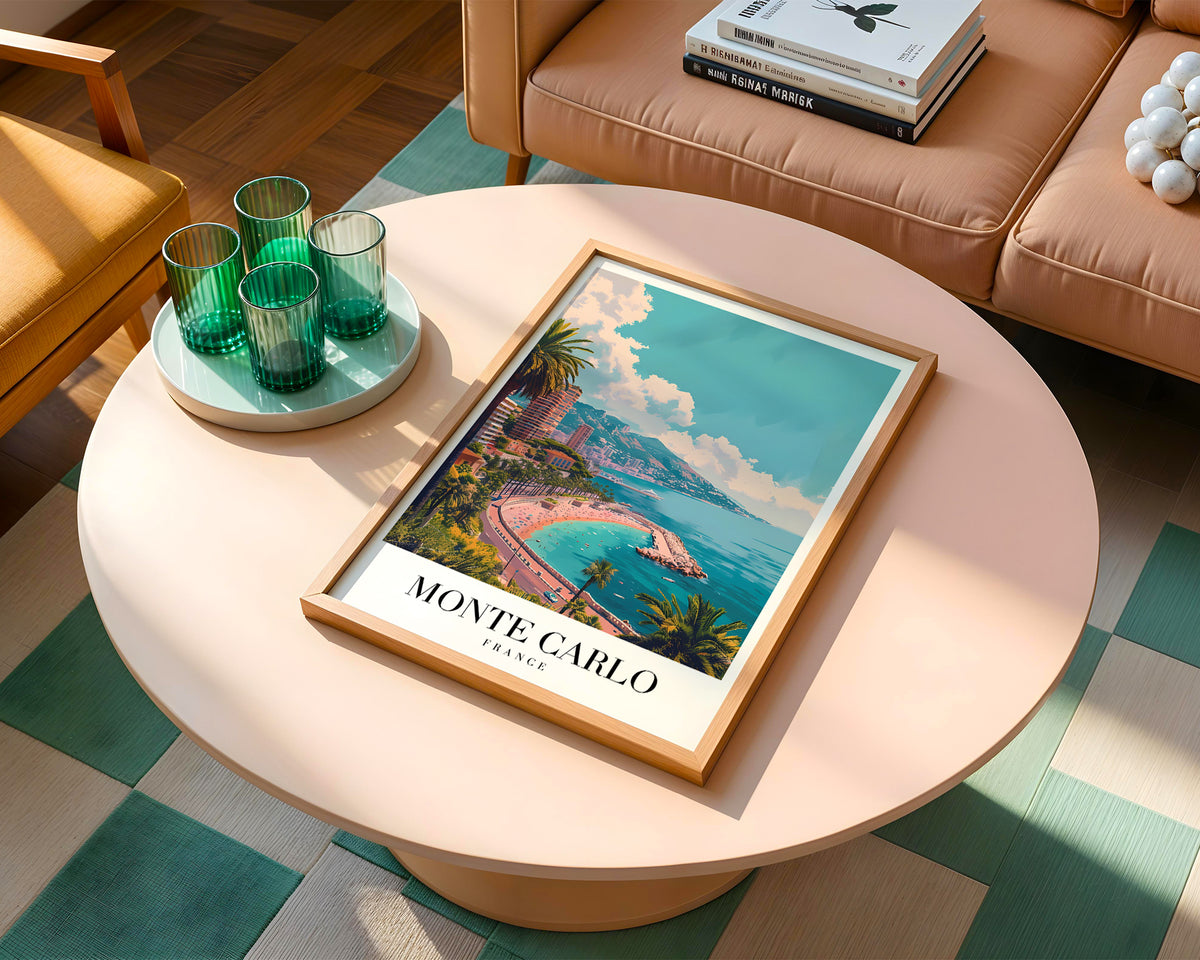 Mockup för The Monte Carlo – se hur affischen ser ut inramad på din vägg, Bozetto