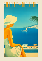 Sainte Mahime – affisch med snyggt motiv, köp enkelt hos Bozetto i flera storlekar