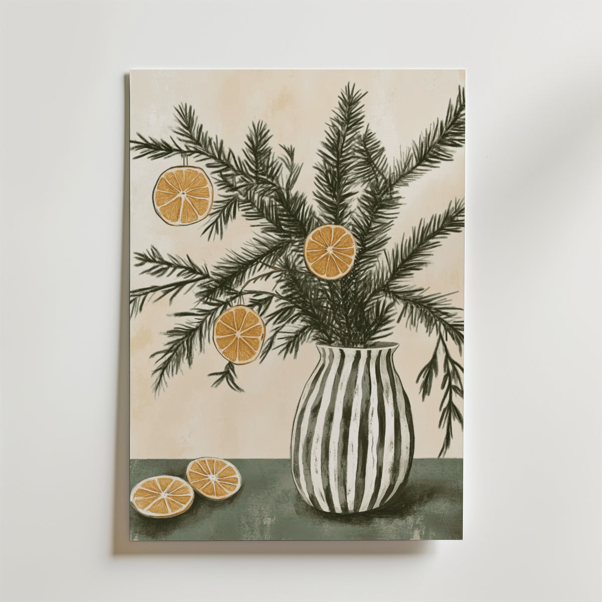 Citrus WInter – stilfullt konsttryck från Bozetto, tryckt på matt finpapper i hög tryckkvalitet