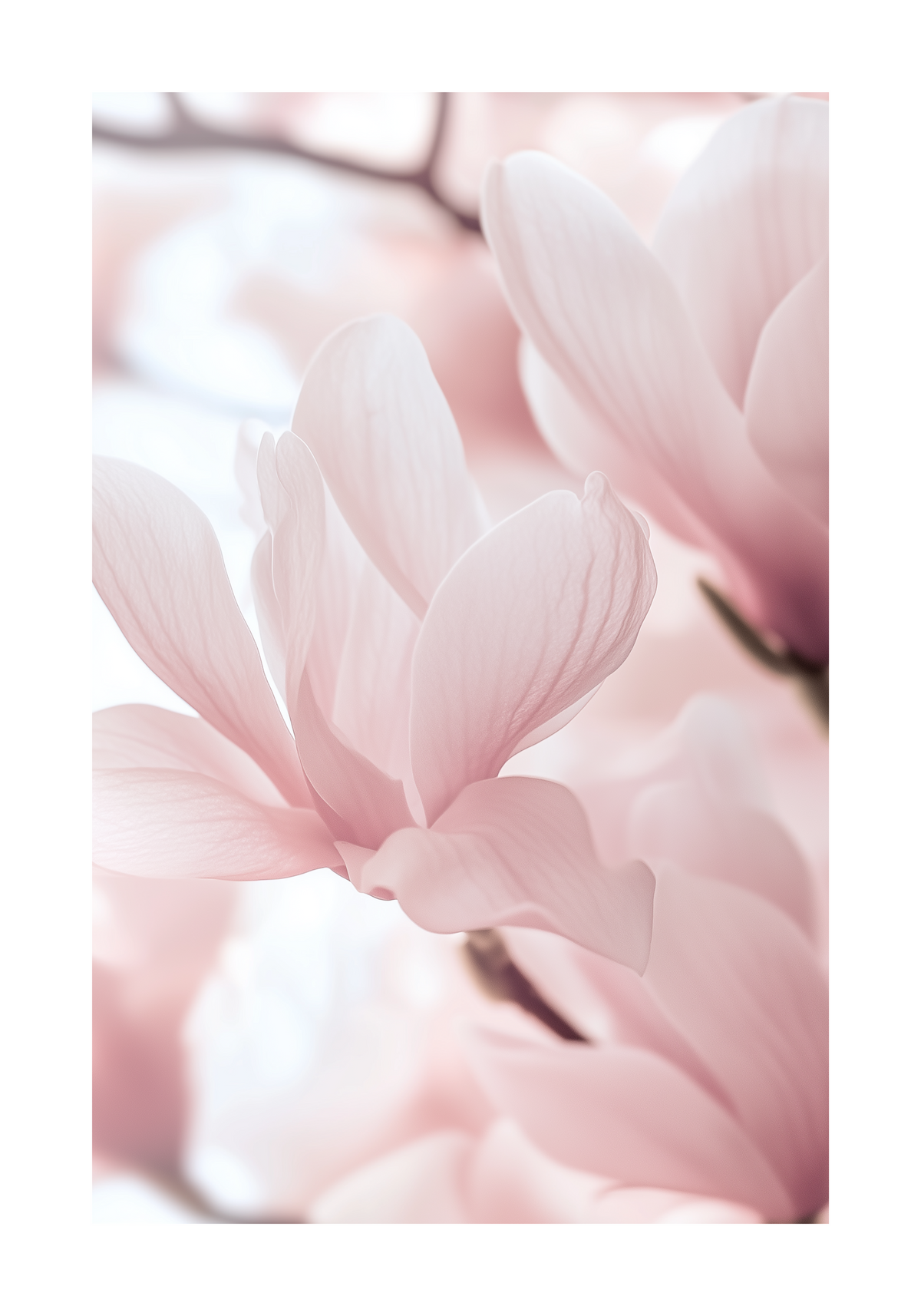 Blush Pink in Bloom – affisch med snyggt motiv, köp enkelt hos Bozetto i flera storlekar