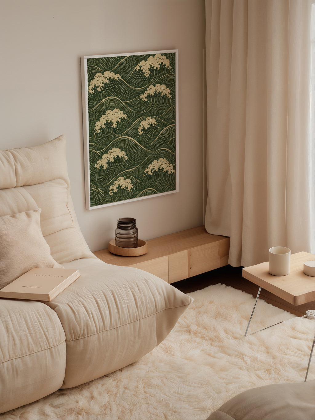 Forest Tide poster i stilrent hem med modern inredning – köp enkelt hos Bozetto i hög kvalitet
