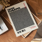 Yayoi Kusama Infinity Lines i väggmockup – konsttryck från Bozetto i hög kvalitet