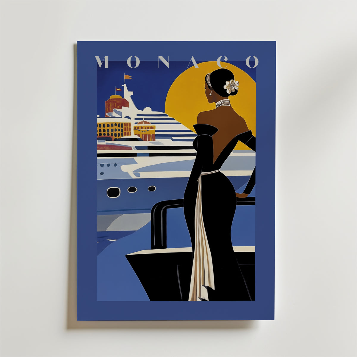 Monaco No.2 – stilfullt konsttryck från Bozetto, tryckt på matt finpapper i hög tryckkvalitet