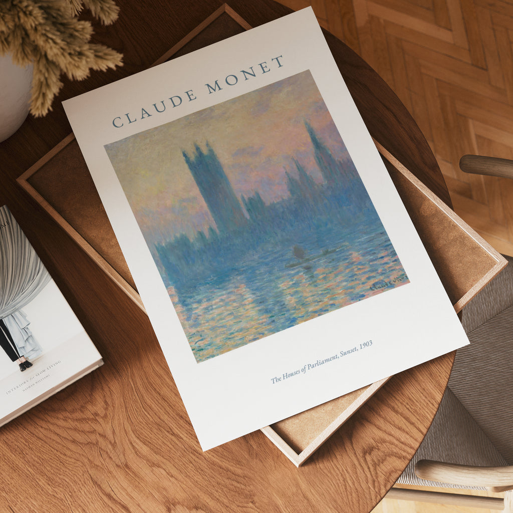 Claude Monet The House Of – affisch med stilfullt motiv från Bozetto i hög kvalitet