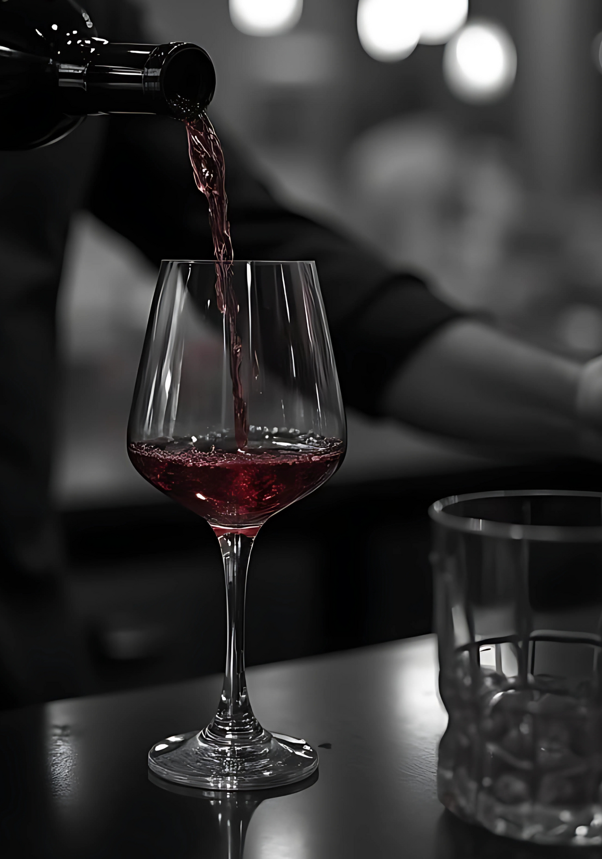 Pouring Passion Wine poster visad rakt fram – Bozetto affisch i hög tryckkvalitet