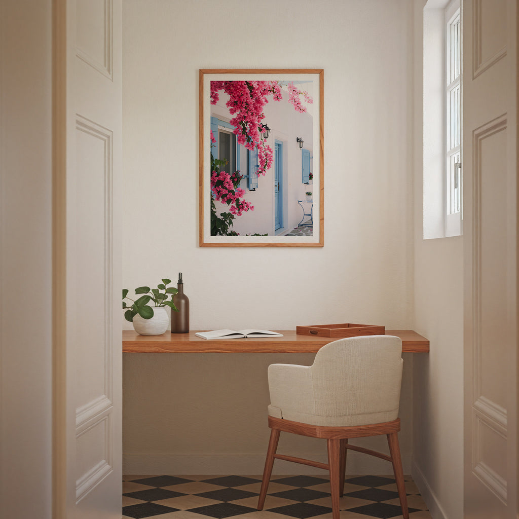 Mediterranean Bloom Terrace – affisch med stilfullt motiv från Bozetto i hög kvalitet