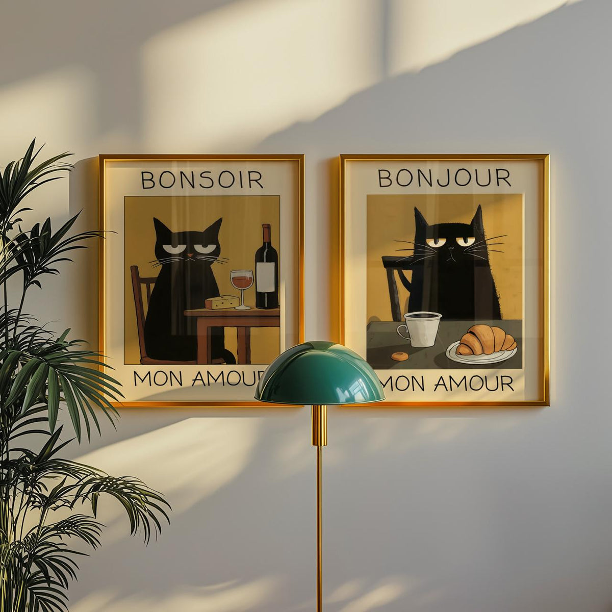 Bundle 2-pack Parisian Feline Moments – kuraterad postercollection som lyfter hemmet hos Bozetto