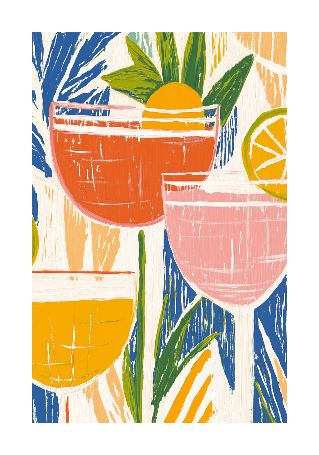 Tropical Reflections Drink – köp enkelt hos Bozetto konsttryck i hög kvalitet i hög kvalitet